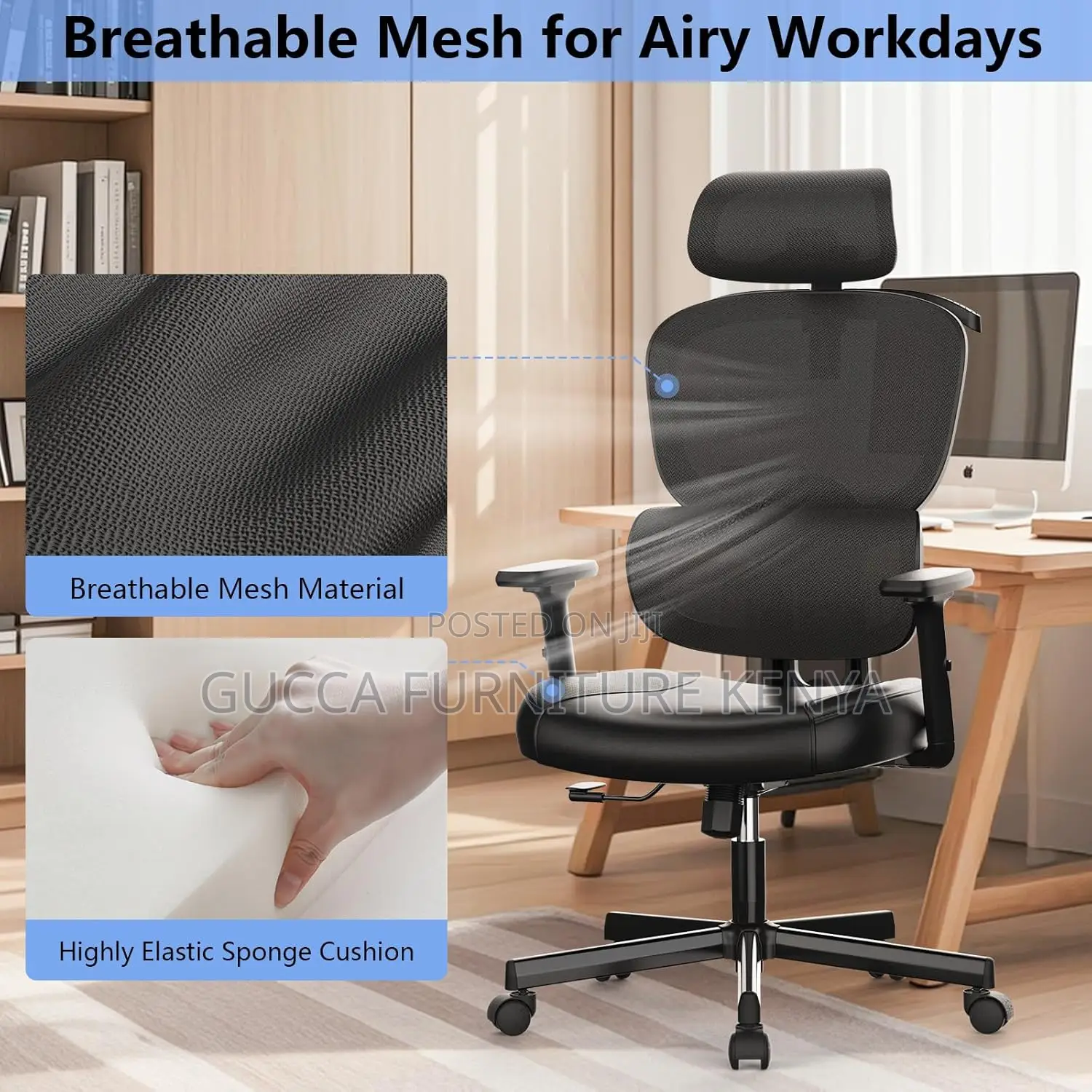 Office Chairs: Breathable Orthopedic Health Support Chair
