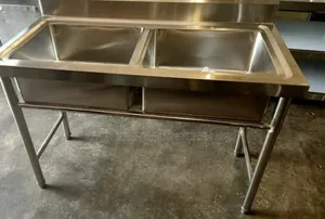 Stainless Steel Double Hand Wash Basin
