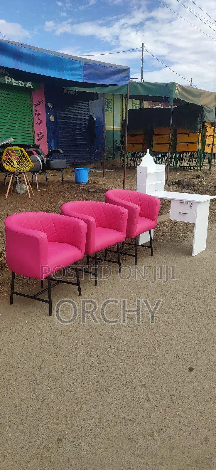 Pink Salon Seats