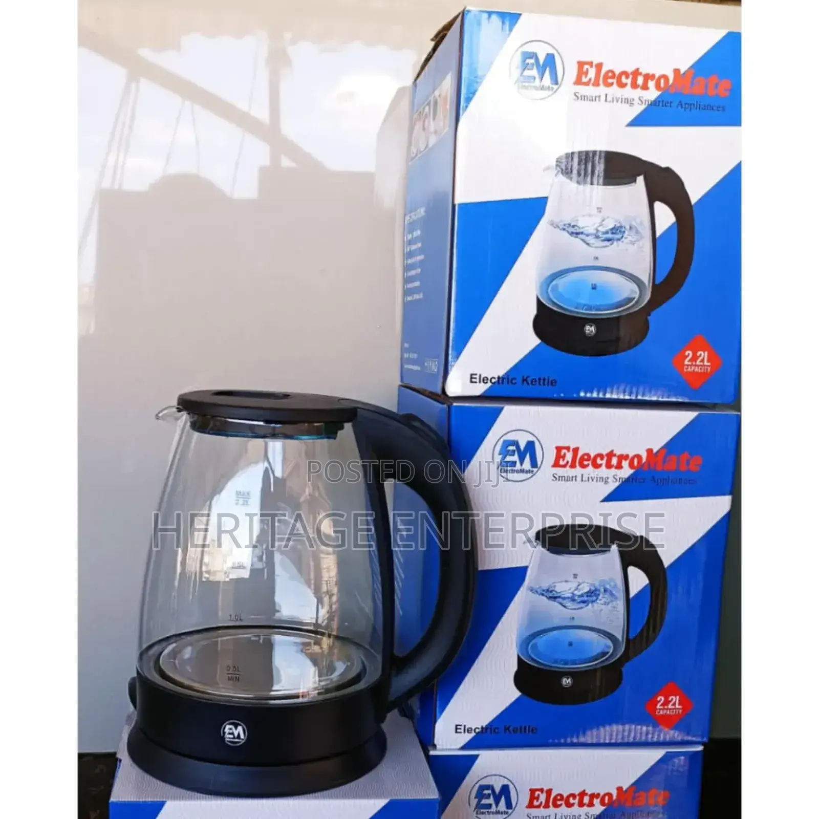 Glass Electric Kettle 2.2l