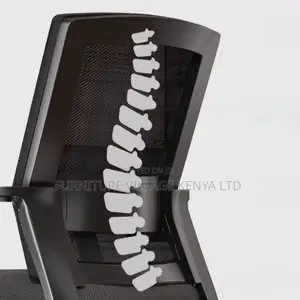 Simple Ergonomic Ink Upholstered Study Chair With Armrest