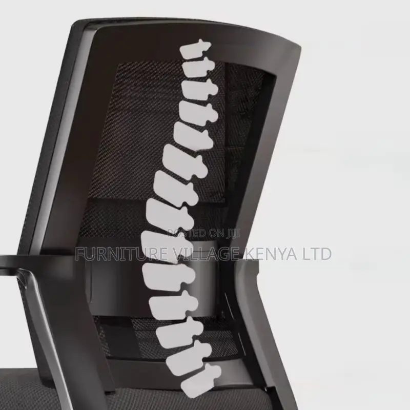 Simple Ergonomic Ink Upholstered Study Chair With Armrest