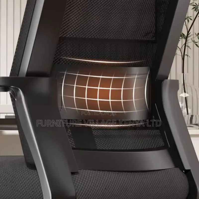Simple Ergonomic Ink Upholstered Study Chair With Armrest