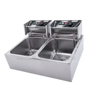 6l Commercial Restaurant Double Tank Electric Fryer