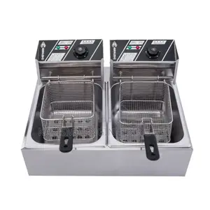 6l Commercial Restaurant Double Tank Electric Fryer