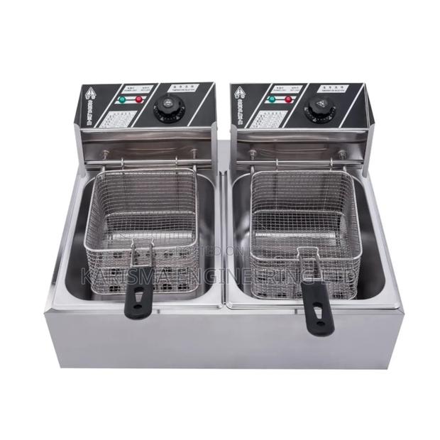 6l Commercial Restaurant Double Tank Electric Fryer