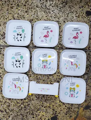 8 PCS Meal General Kids Snack Plates With Stand