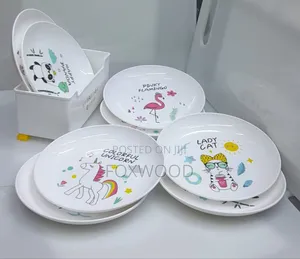 Meal General Spit Kids Snack Plates With Stand 8pcs