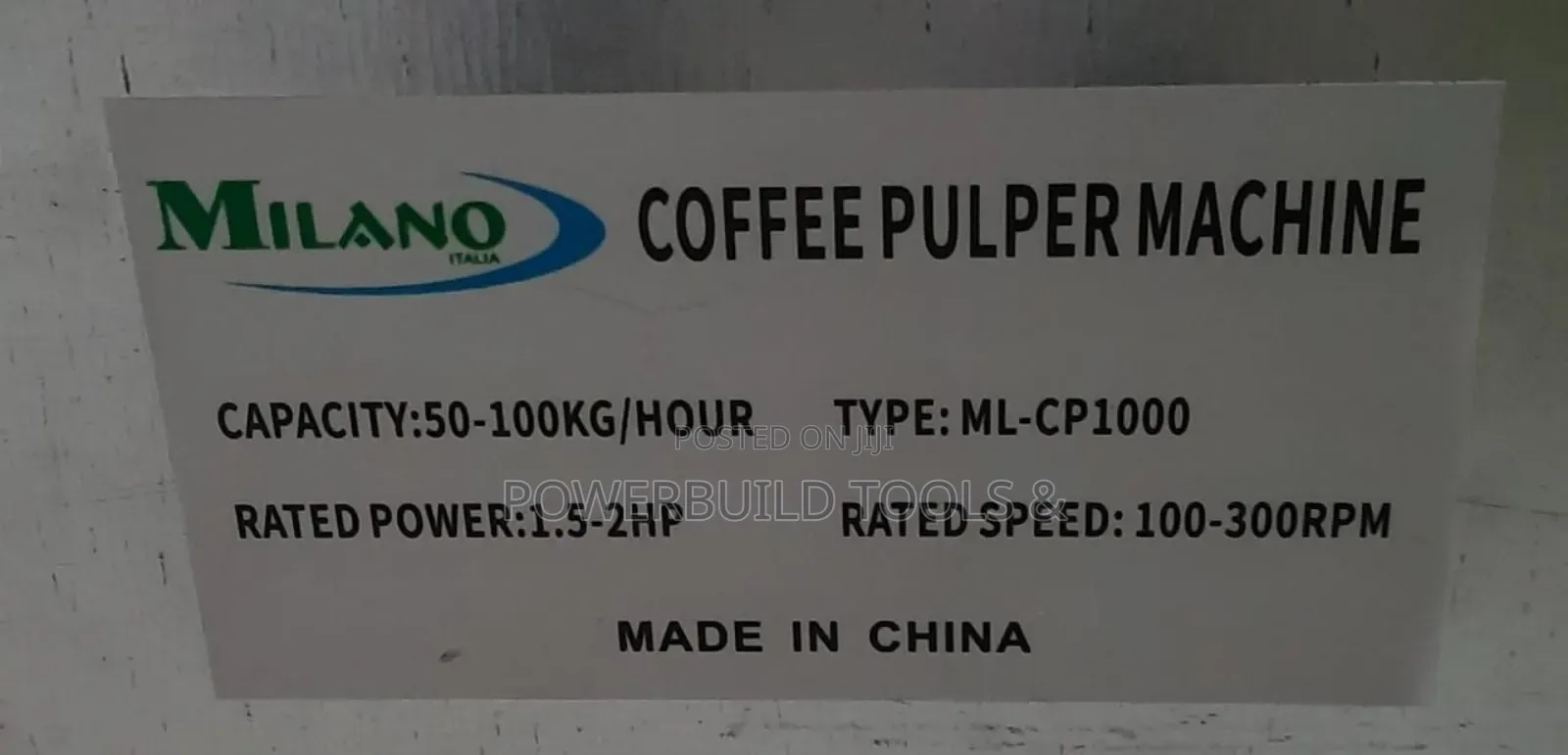 Milano Italia Coffee Pulper Machine WITH BASE FRAME