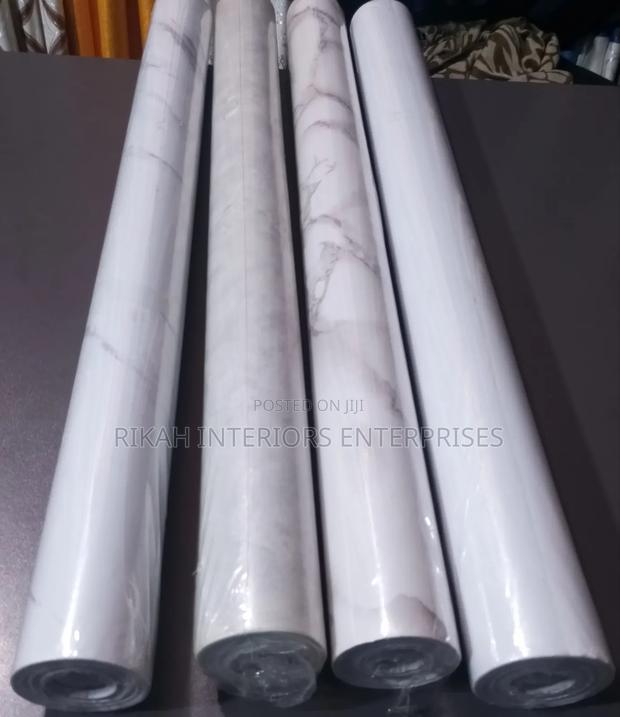 White and Marble Contact Papers