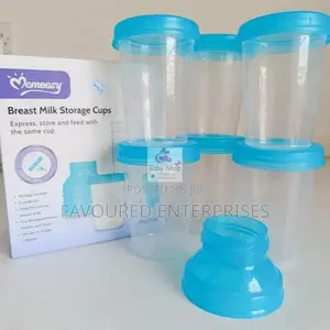 Milk Storage Cups Blue