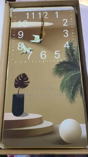 Rectangular Crystal Porcelain Clock