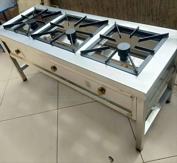 Stainless Steel 3 Gas Burners
