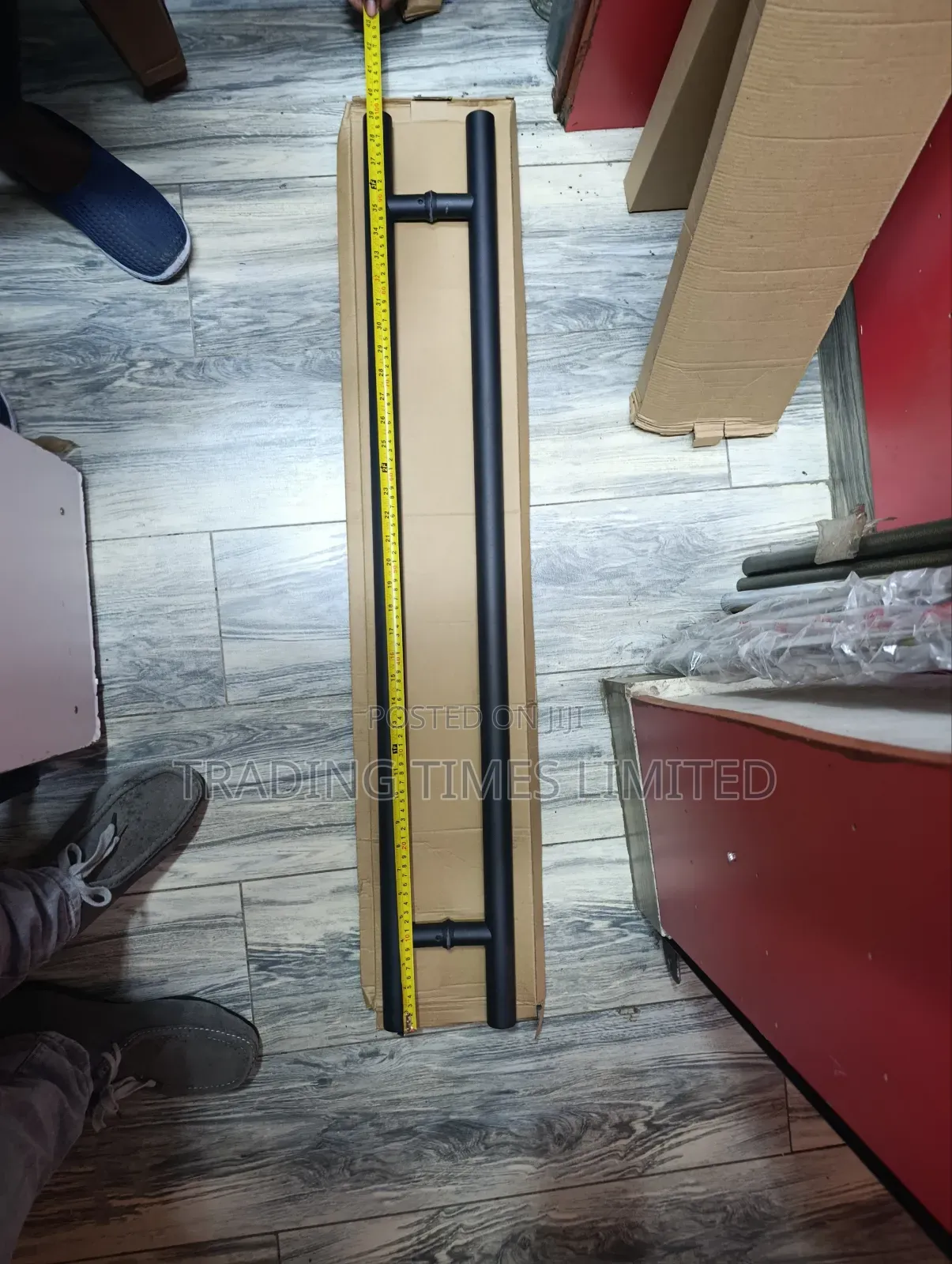 1 Metre Matt Black H-Handle