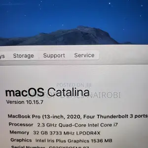 Laptop Apple MacBook Pro 2020 32GB Intel Core I7 SSD 512GB