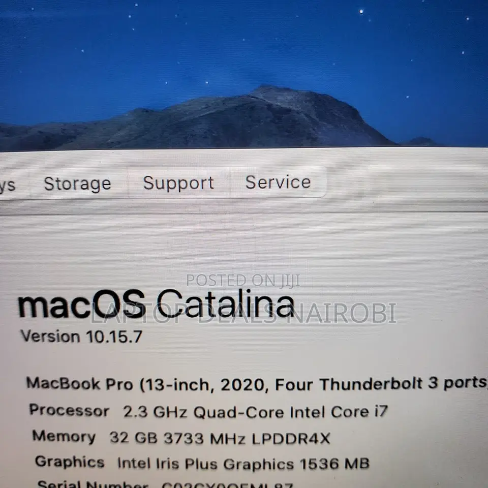Laptop Apple MacBook Pro 2020 32GB Intel Core I7 SSD 512GB
