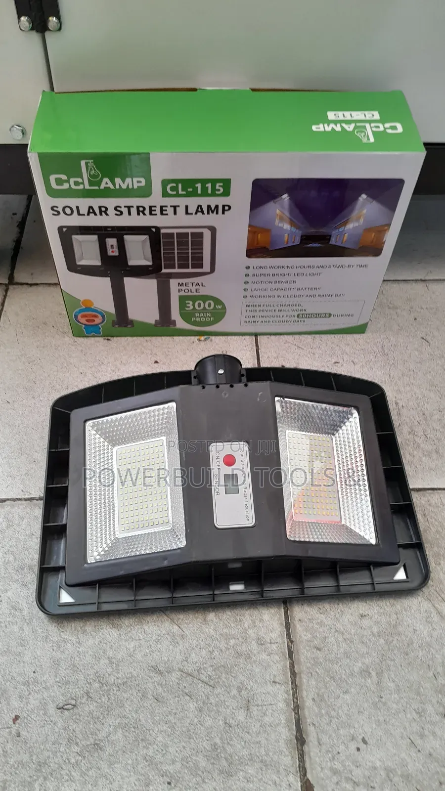 300W Original CC Lamp Solar Street Lamp With Metal Poles