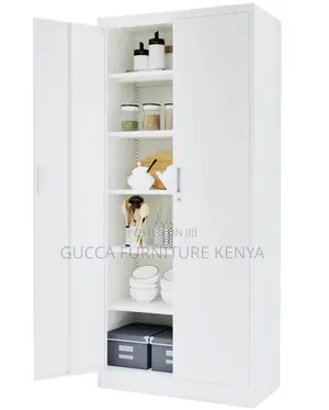 Cabinets: Large Garage Locker With 5 Adjustable Shelves