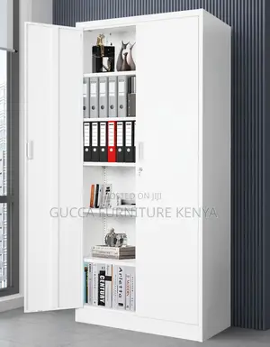 Cabinets: Large Garage Locker With 5 Adjustable Shelves