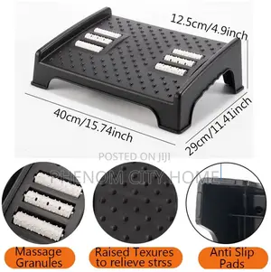 Ergonomic and Nonskid Footrest/Toilet Stool Footrest