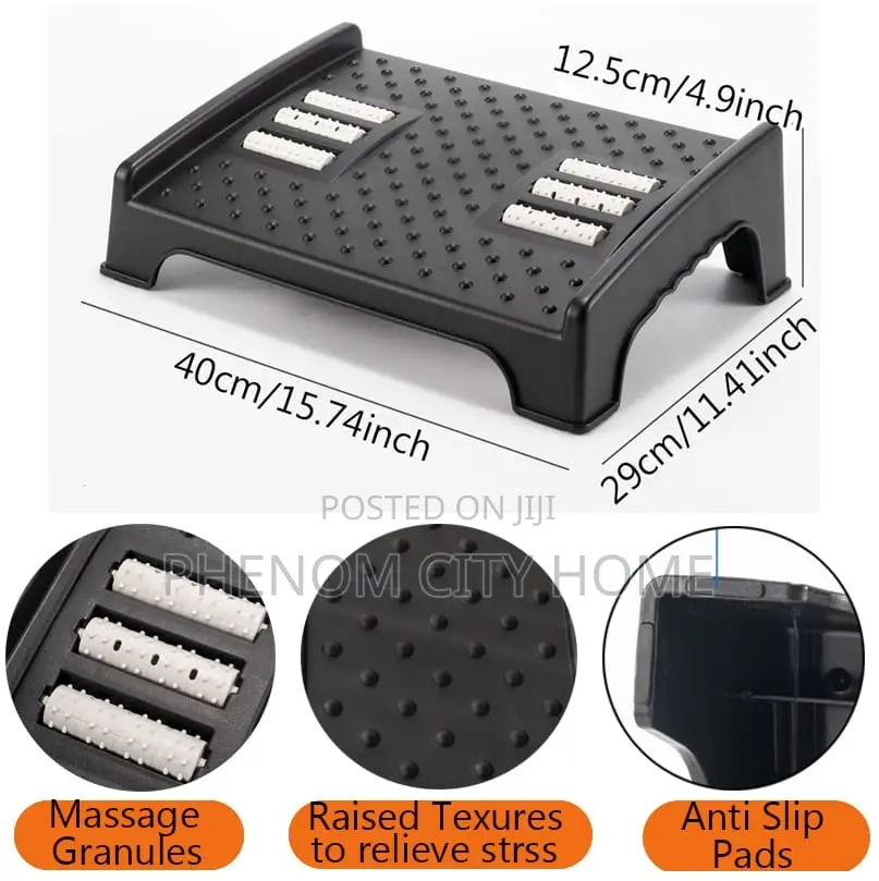 Ergonomic and Nonskid Footrest/Toilet Stool Footrest