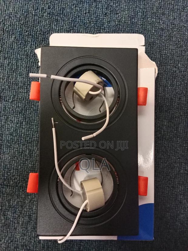 Gu10 Fitting Holder, Twin Metallic - thumbnail 3