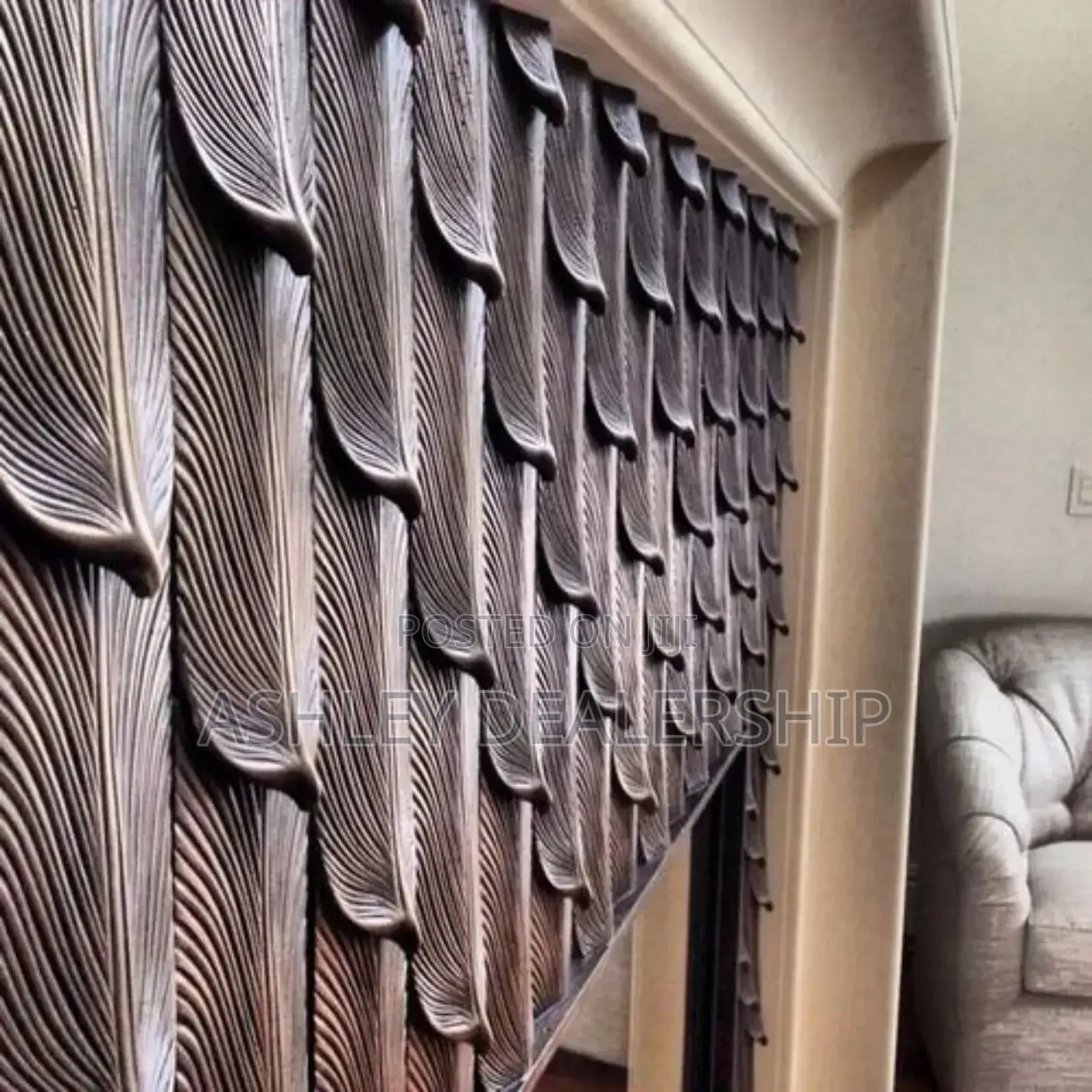 Designed PU Feather Shape Stone Panel