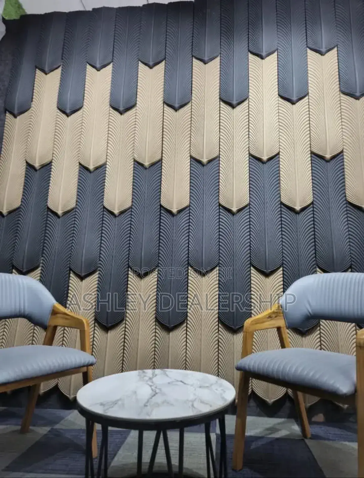 PU Feather Shape Panel
