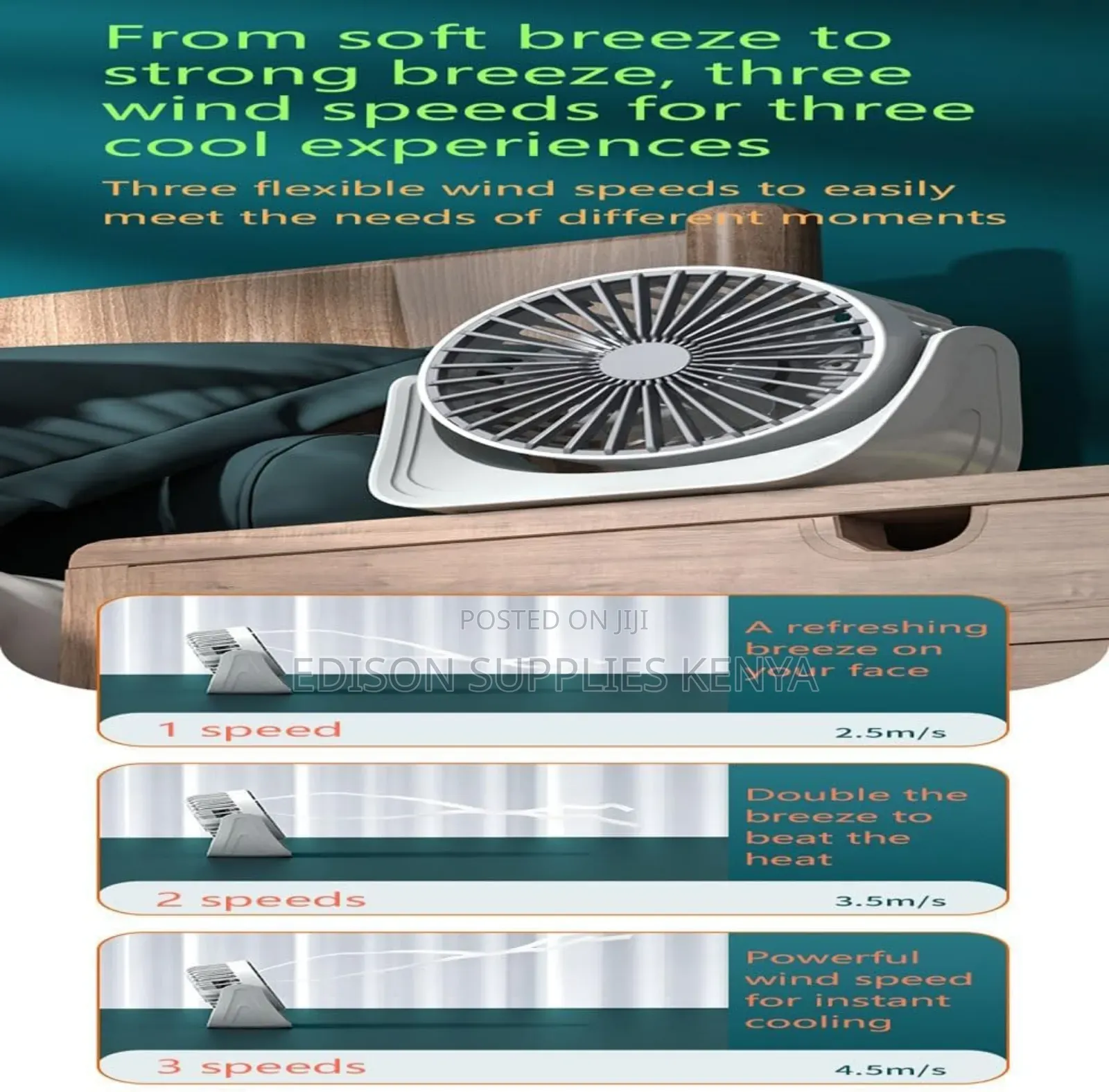 Desk Fan Table Fan Portable Cooling Air Hand Fans