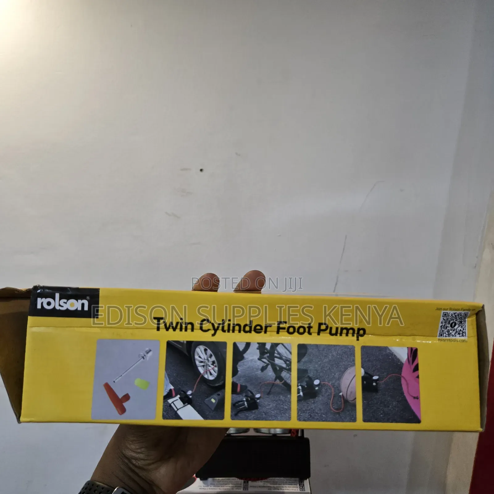 Foot Pump Rolson Double Cylinder 100psi Cars Tire Floor Bike Pumps