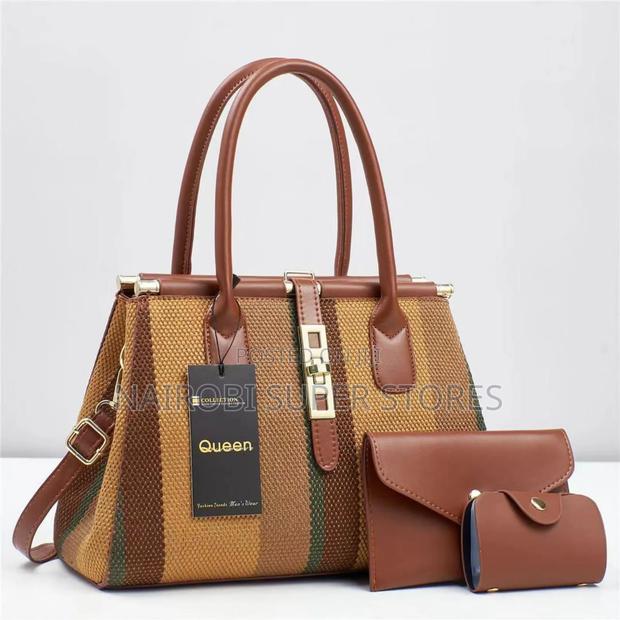 Contrast 3in1 Yellow Ladies Handbag