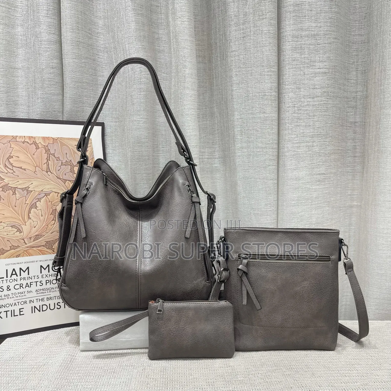 Royasoft 3in1 Khaki Ladies Handbag
