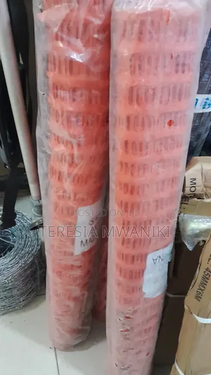 Orange Barrier Nets In Construction  Sites
