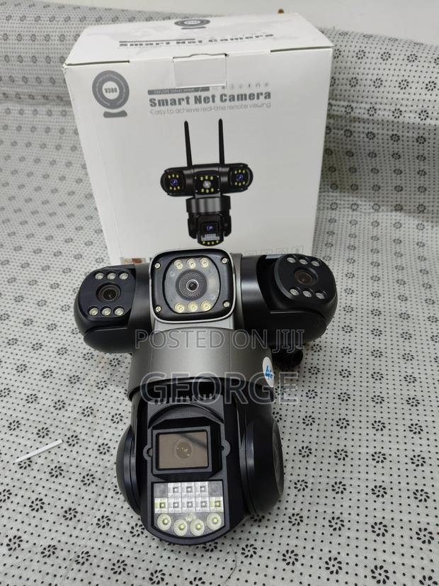 New 4G Simcard Triple Lens Wireless Dome PTZ Camera