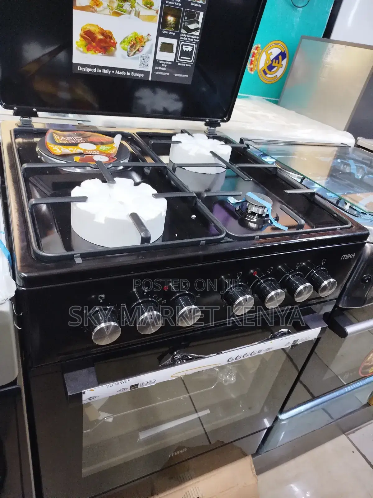 Mika Standing Cooker, 60cm X 60cm, 3 Gas Pool Jet Burners