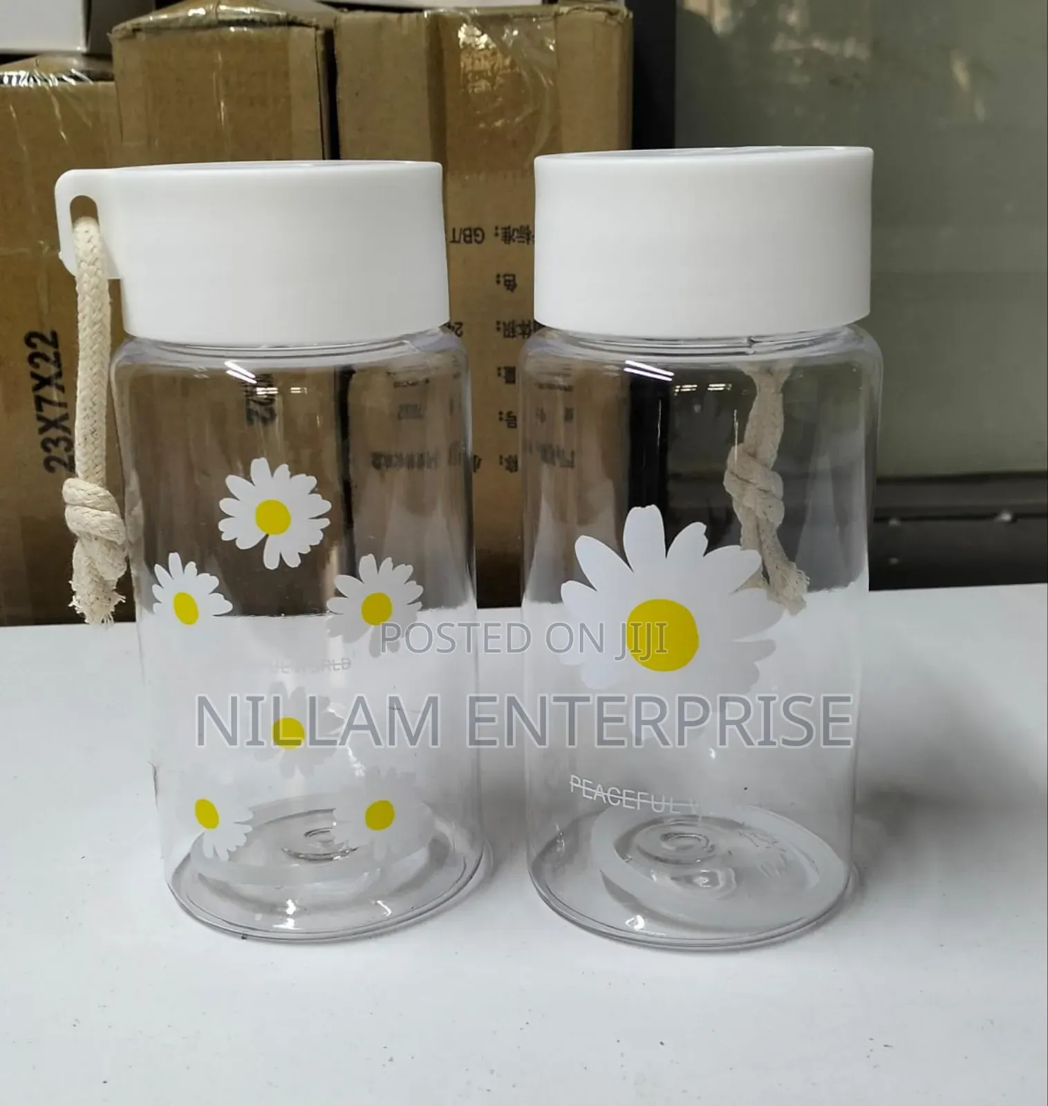 Cute Transparent Water Bottles. 450ml