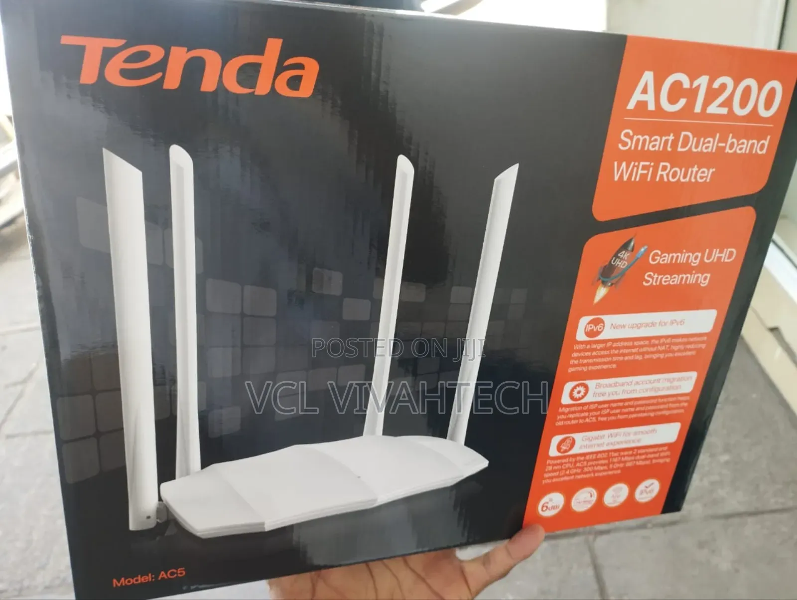 Tenda Ac5 Ac1200 Wireless Router