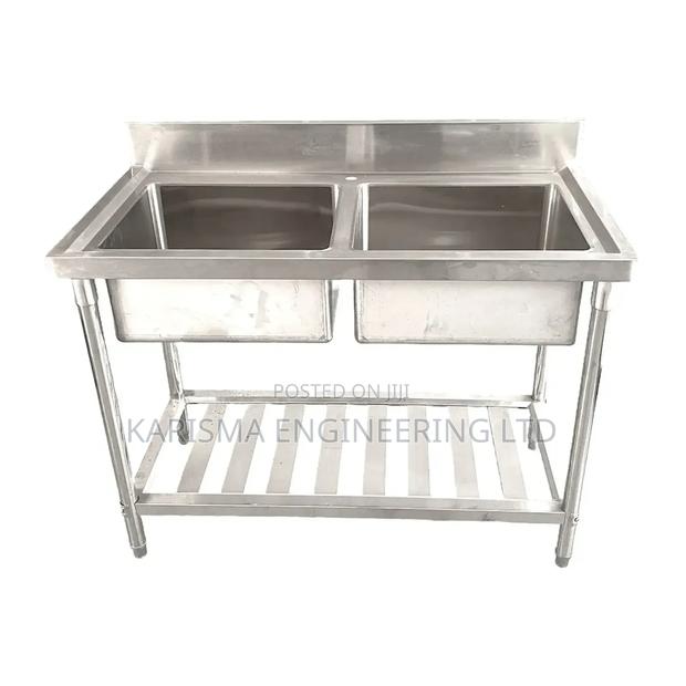 Commercial Double Bowl Sink - main view