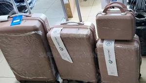 Size 4: Quality Rubber Suitcases 4 In1 Travel - Brown - thumbnail 2