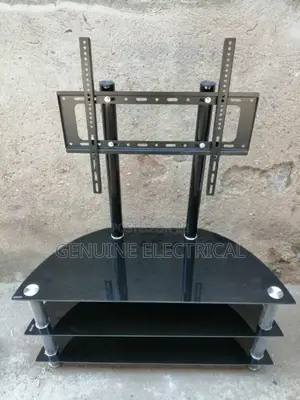 Executive Glass Tv Stand With Wall Mount