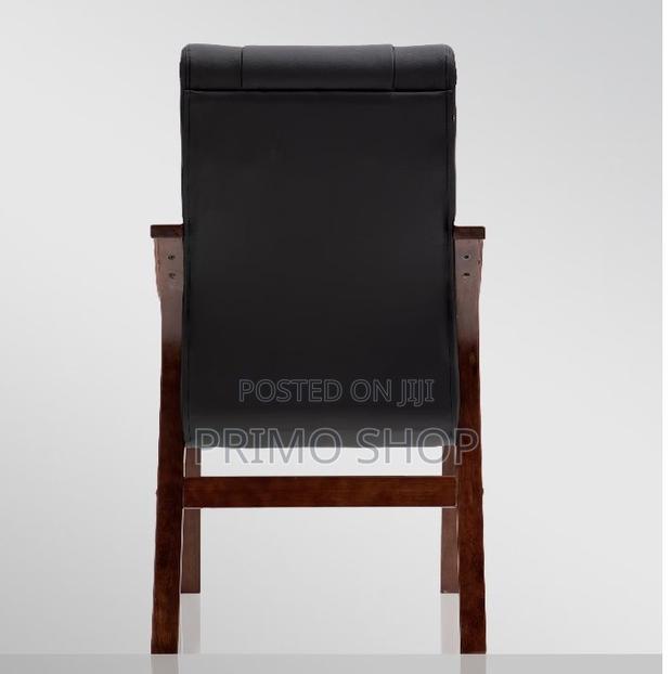 Office Chairs:Leather Executive Solid Wood Class Front Chair - thumbnail 2