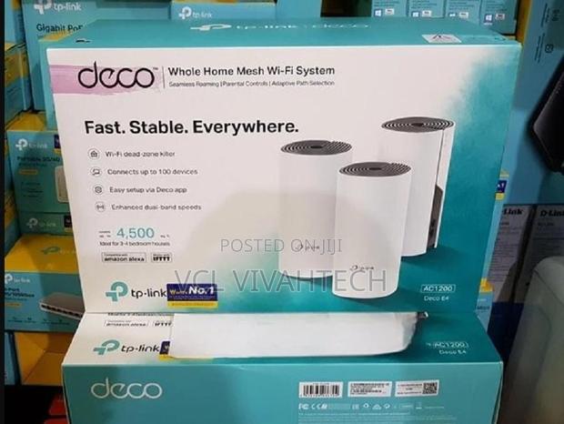 Tp-Link Deco E4 Ac1200 Whole Home Mesh Wi-Fi System (3 Pack
