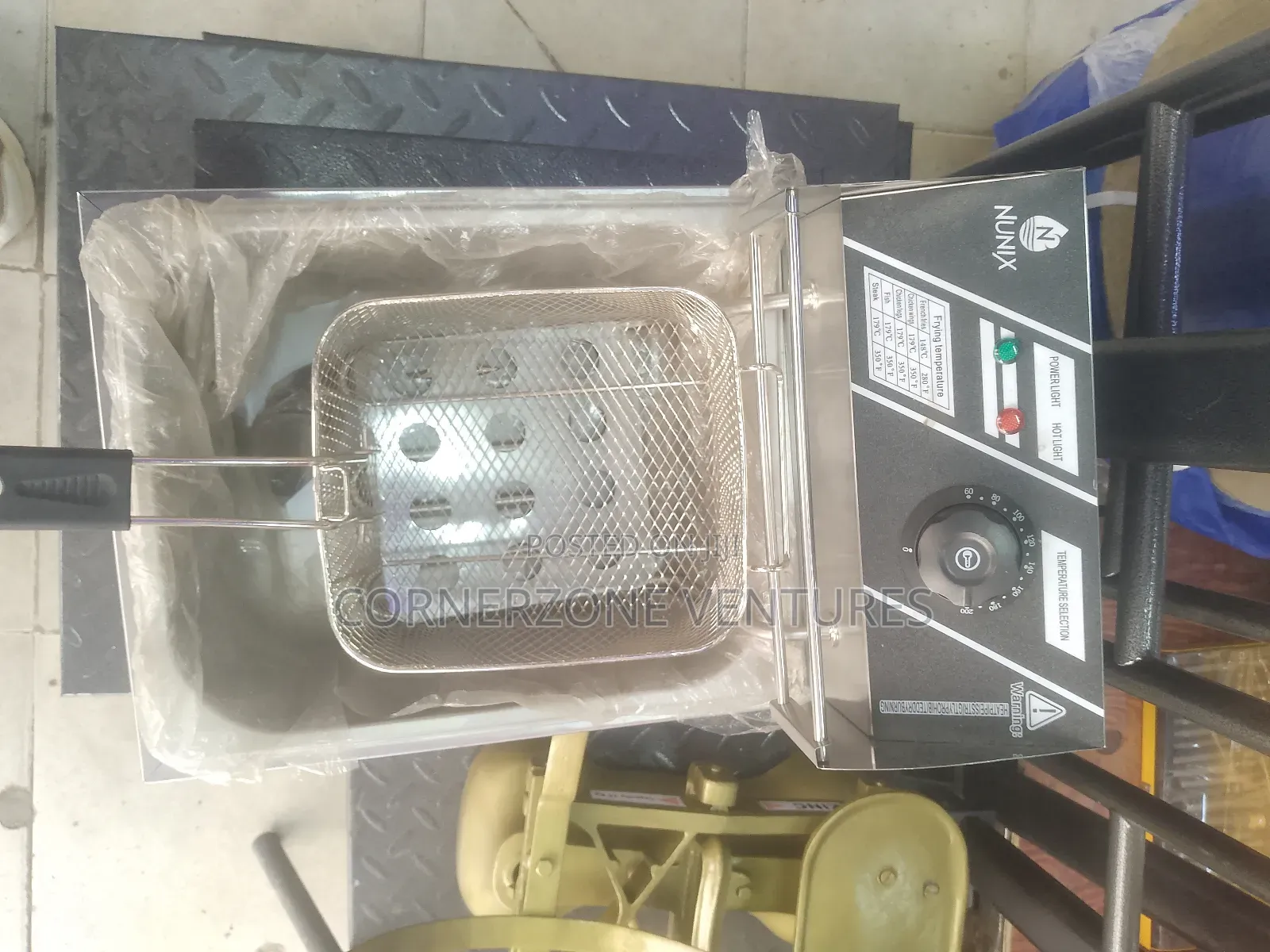 Single Deep Fryer Nunix, 6ltr Nunix Deep Fryer