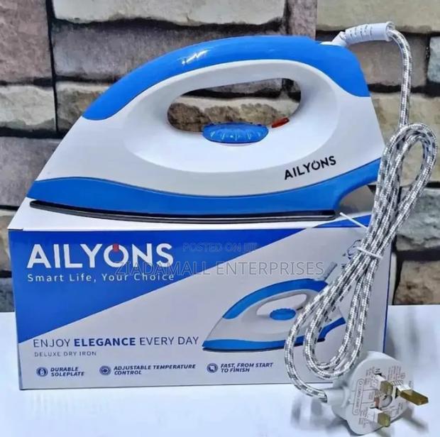 Ailyons HD-199A Electric Dry Iron Box(Black and Silver)