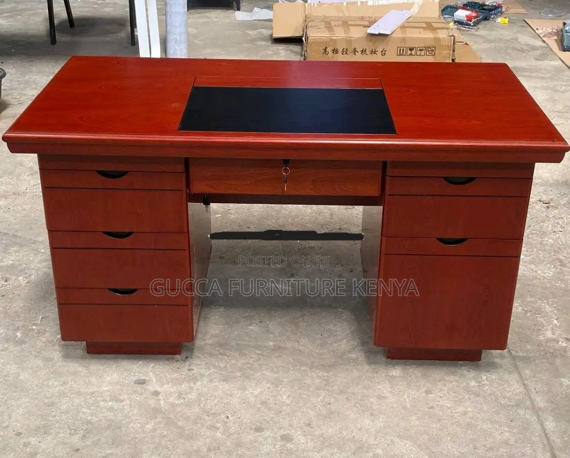 Office Tables:140cm Mahogany Home Office Leadership Desk