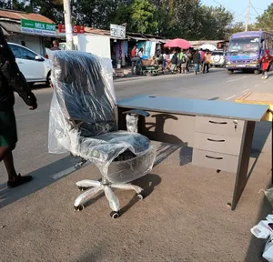High Quality 1 Meter Office Table With Leather Chair Ez5tg