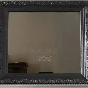 Bronze Ornate Black Mirror.