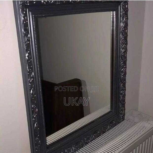 Bronze Ornate Black Mirror. - thumbnail 2