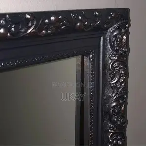 Bronze Ornate Black Mirror.
