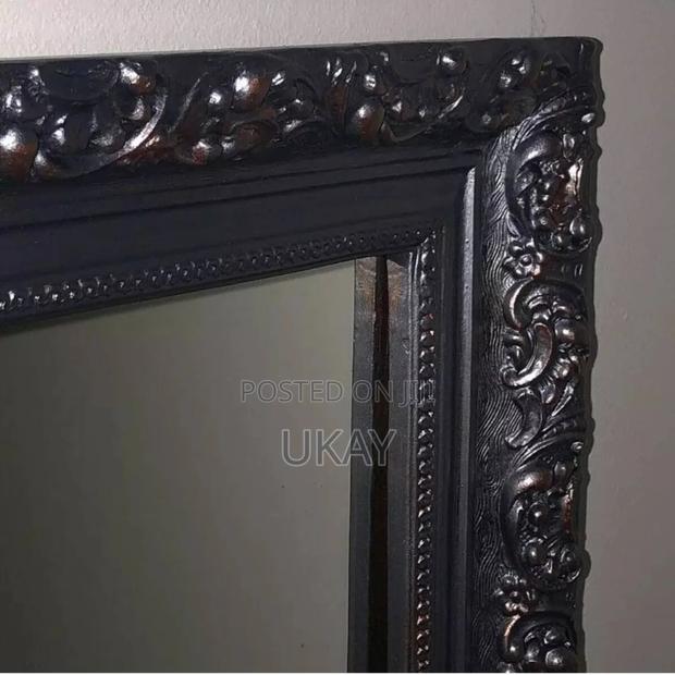 Bronze Ornate Black Mirror. - thumbnail 3